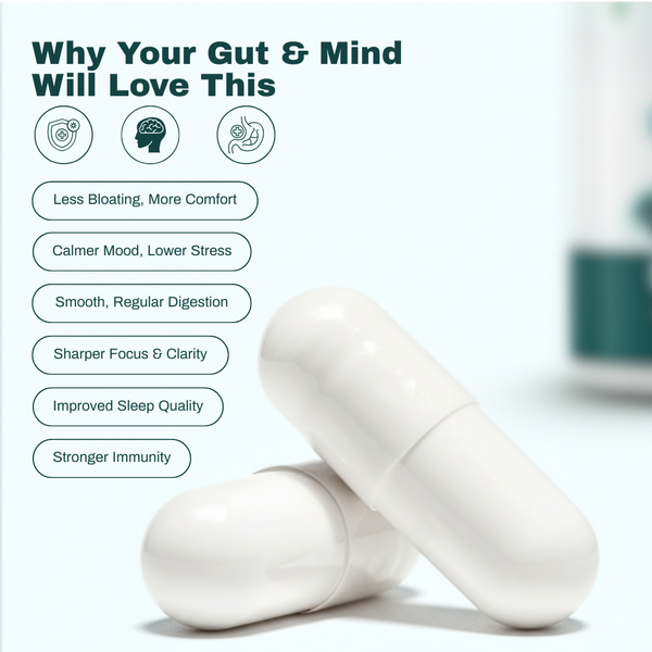 MindFlora Acid-Resistant Probiotics – 35 Billion CFU Multi-Strain formula for bloating relief, gut health & stress support