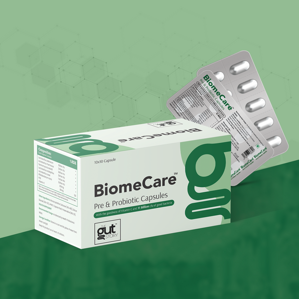 BiomeCare™ Probiotic | Prebiotic Capsules with Vitamin C