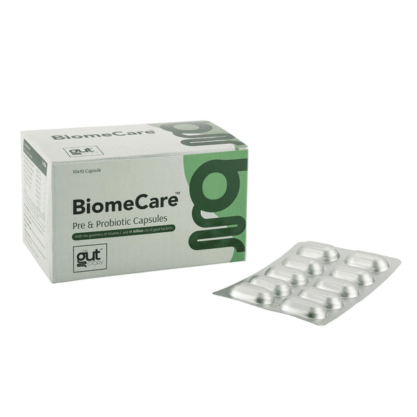 BiomeCare™ Probiotic | Prebiotic Capsules with Vitamin C